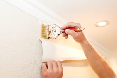 Pose de papier peint à Omont — revêtements muraux et toiles de verre